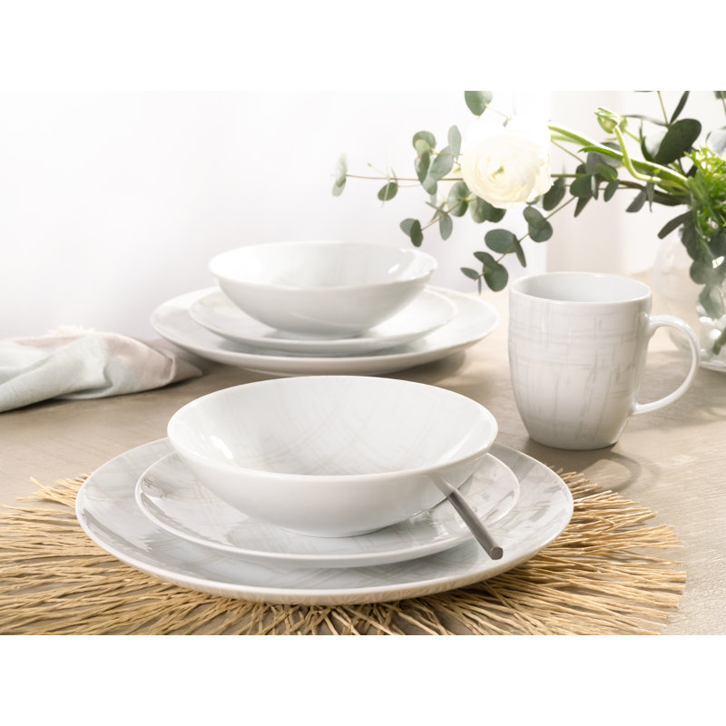 Piece Porcelain Dinnerware Set - Service for 8