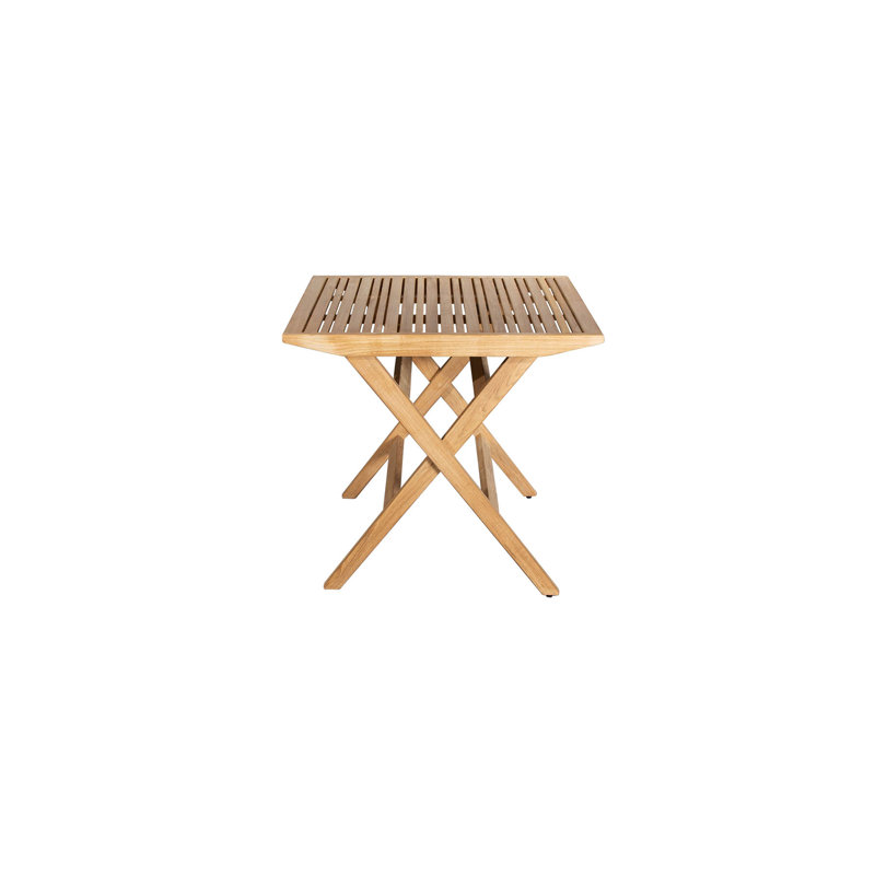 Flip Outdoor Teak Dining Table, 31.5" W x 31.5" L x 28.8" H