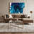 Gradient Abstract 47 Blue Canvas Wall Art-1447585674