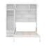 Grand lit escamotable mural, lit escamotable pliable tout-en-un avec armoire supérieure-559558803