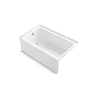 Forum 60 In. X 36 In. Above-Floor-Drain Vikrell Alcove Bath Left Drain