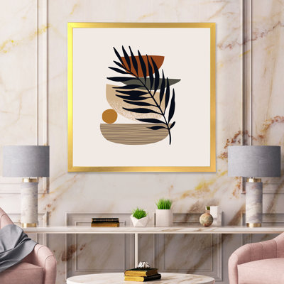 «Tropical Leaf Silhouettes and Shapes IV», impression sur toile