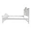 Lit simple, finition blanche-1357505160