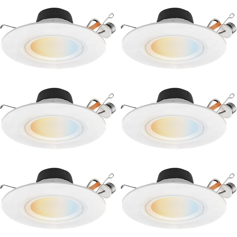 7.2'' Selectable Color Temperature 11 Watt LED Retrofit Recessed Lighting Kit