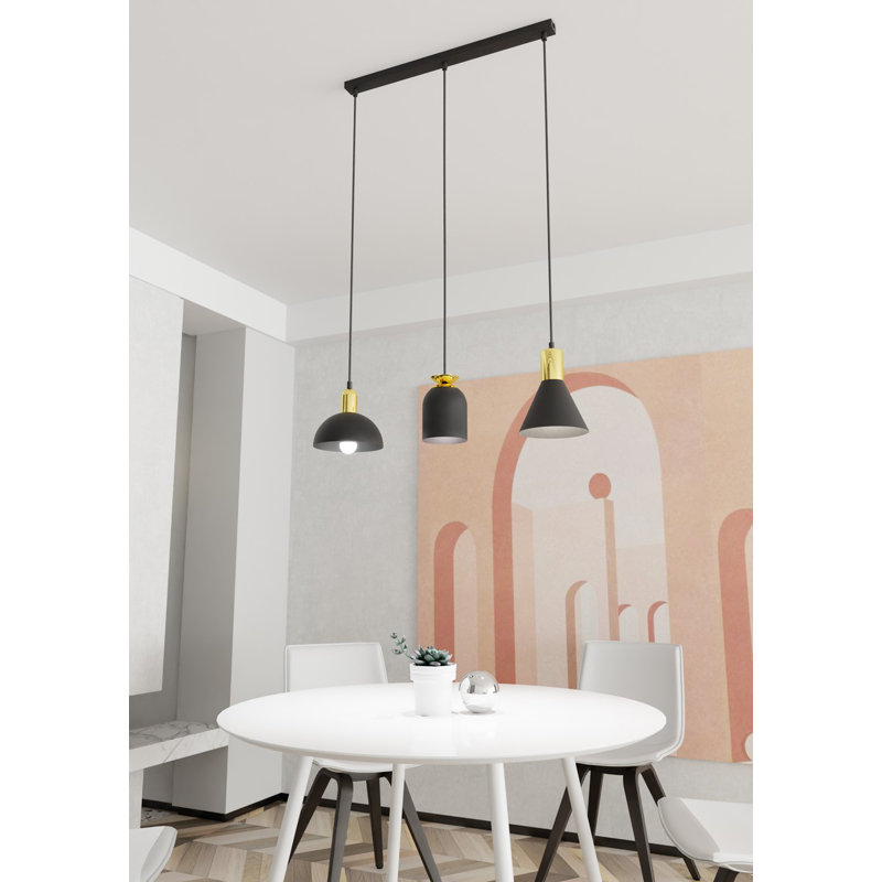 Akhiya 3 - Light Pendant, Matte Black