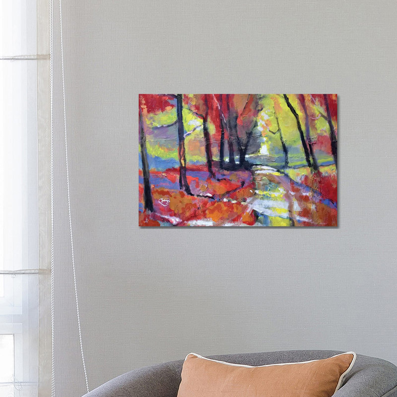 Autumn Road 1 Piece Wrapped Canvas Painting, 66.04 cm H x 45.72 cm W x 3.175 cm D