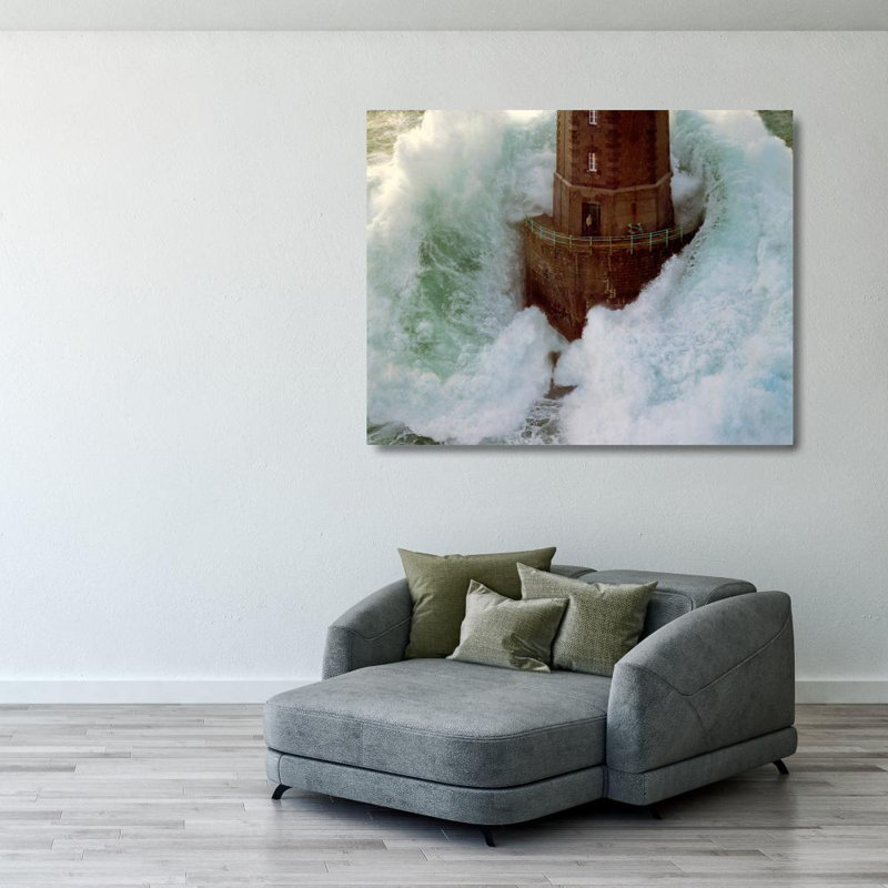 Phares dans la Tempete La Jument, 28" H x 36" W