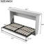 Lit simple pliable dans une armoire grise - robuste, robuste et pliante