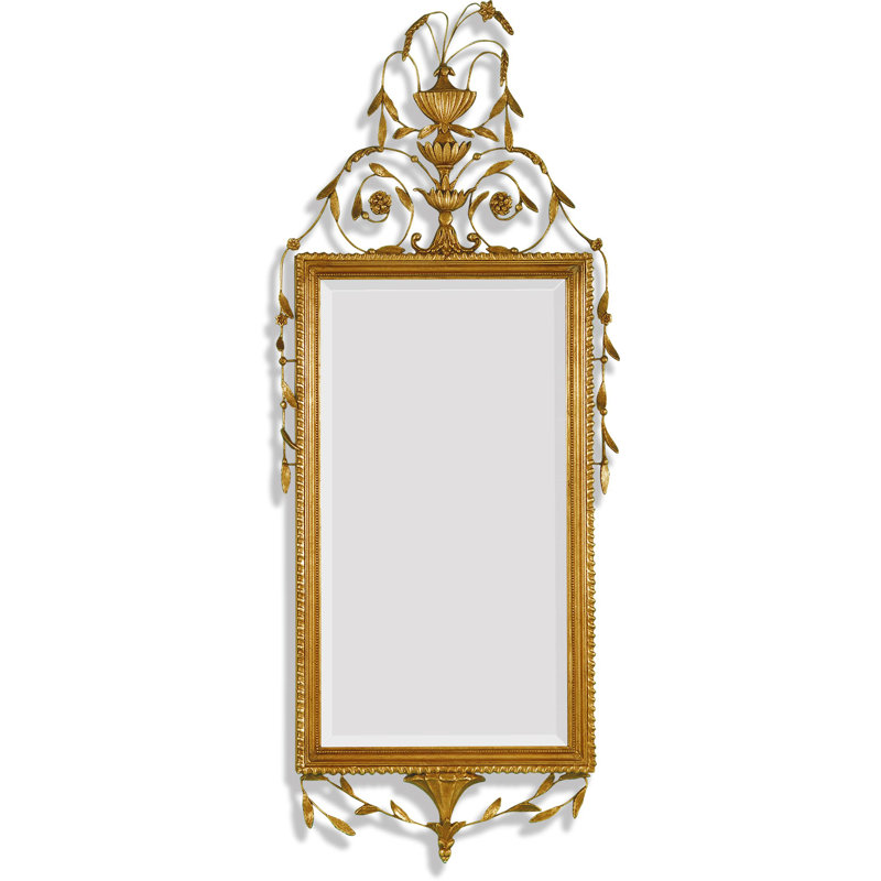 Miroir d’appoint biseauté traditionnel Youngdale, 62 po x 29 po
