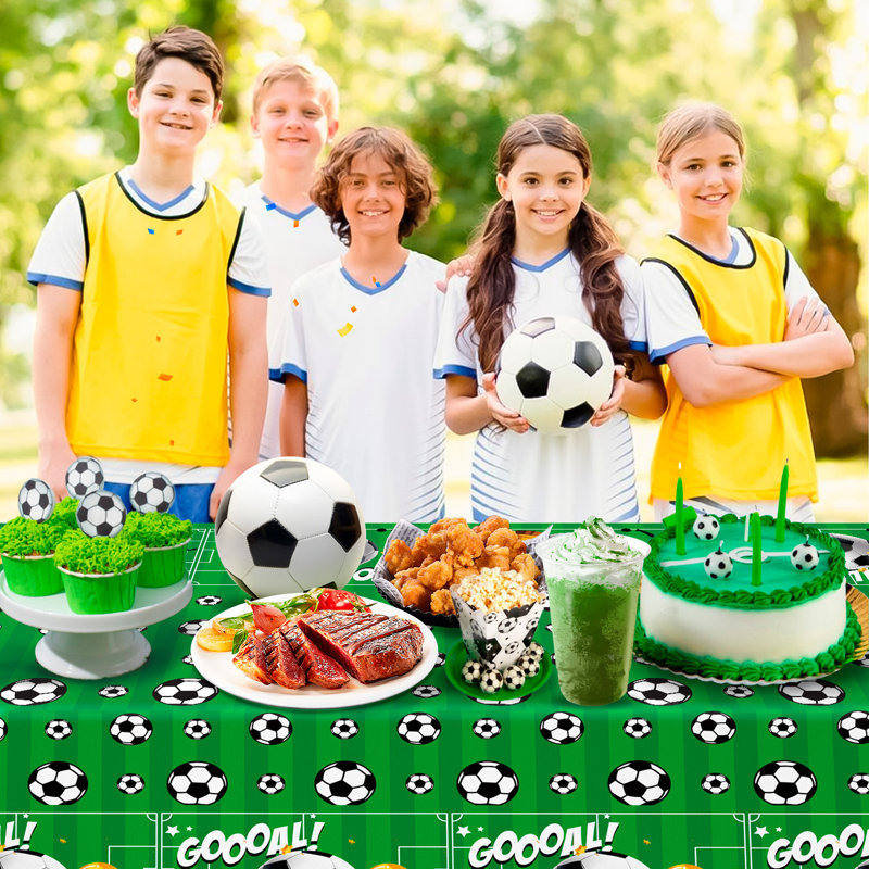 Nappe Soccer Birthday Decorations, ensemble de 3 nappes soccer