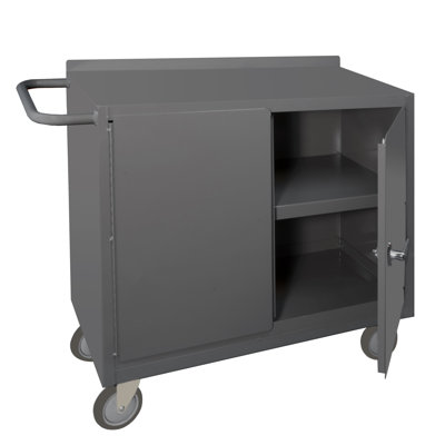 36'' W Steel Top Workbench with Wheels