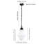 Luminaire suspendu simple à 1 lumière Annie-1328762309-1328762311