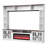 95.5" W Wall Unit Entertainment Center with Bookshelves for TVs up to 80", Modern TV Stand Media Console with Cabinets,  Tempered Glass Doors and Adjustable Shelves for Living Room-245244134-255265317