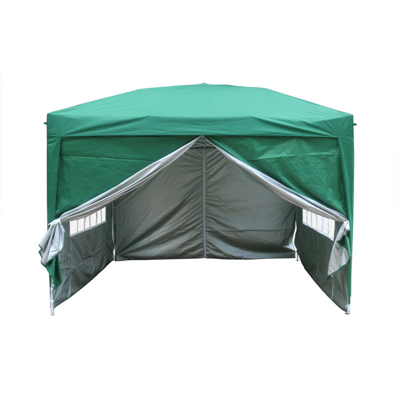 Isgro 3m x 3m Metal Pop-Up Gazebo, Green