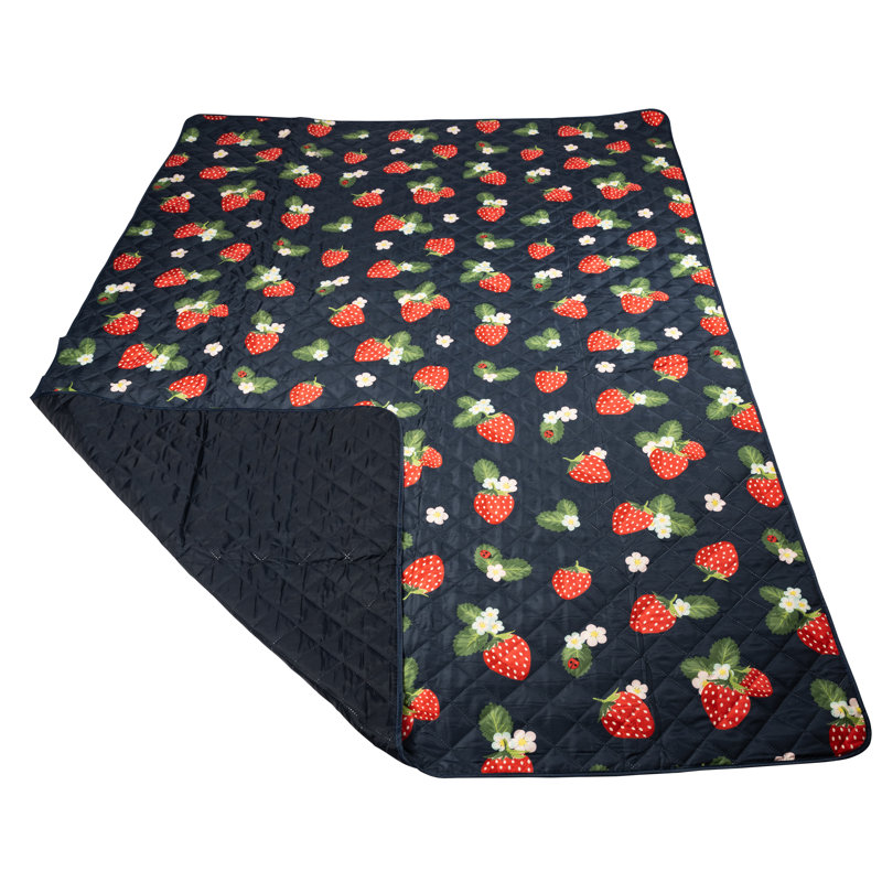 Strawberries & Cream Polyester Picnic Blanket
