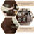 59.06"Solid Wood Pine brown Sideboard