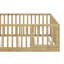 Lit sur pied avec rails hauts, structure de lit en bois massif-1859027524
