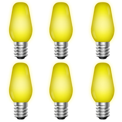 0.5 Watt, C7 LED, Non-Dimmable Light Bulb, Base