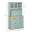 Armoire de rangement Pantry, buffet de cuisine autoportant avec huche et tiroirs