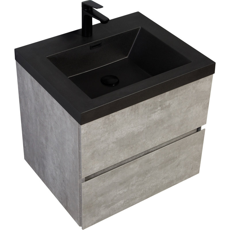 24" Floating Bathroom Vanity With Sink