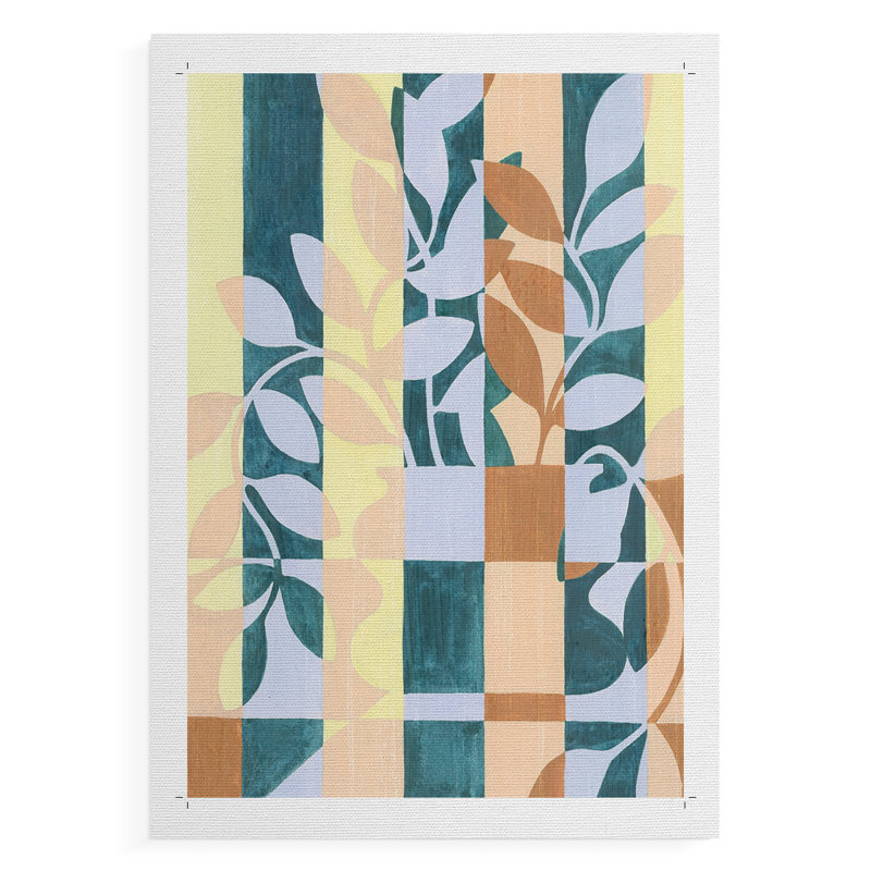 «Chequered Cutting I», impression sur toile seulement - non encadrée, H 18 po x l 12 po