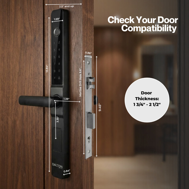 D14 5-in-1 WiFi Slim Body Lock