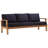 Marina Outdoor Patio Teak Sofa-1704479670