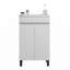 Trépied blanc 20 po avec lavabo en céramique