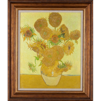 « tournesols », reproduction d’art sur toile tendue encadrée