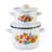 Spring Bouquet Enamelware Steel Pot with Lid-108590966