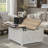 Farmhouse 34.6" Lift Top Coffee Table With Storage, Square Coffee Table With Large Hidden Storage Compartment And Hydraulic Gas Rod, Large Square Coffee Table For Living Room-401667526