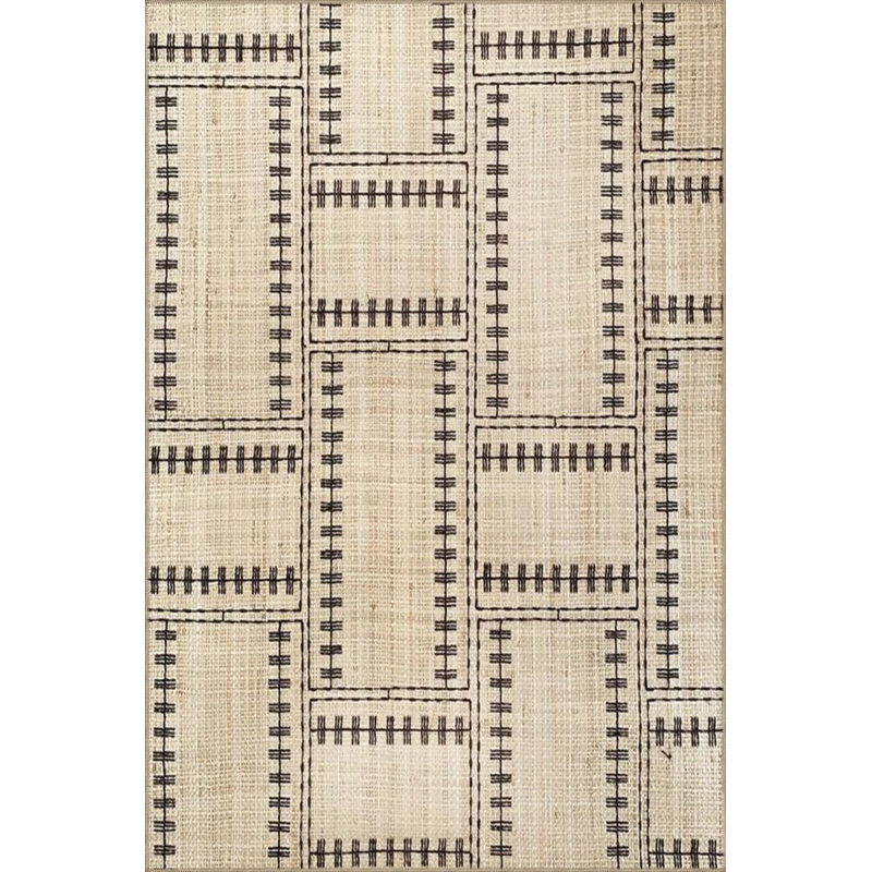 Tapis tissé à motif géométrique lavable