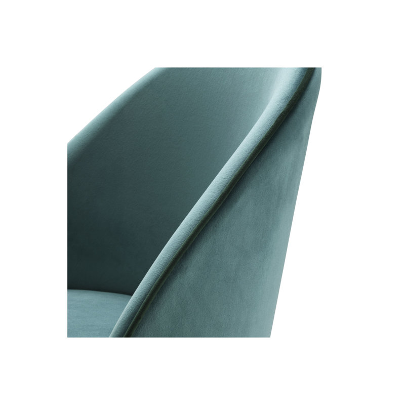 Upholstered Dining Chair, Turquoise