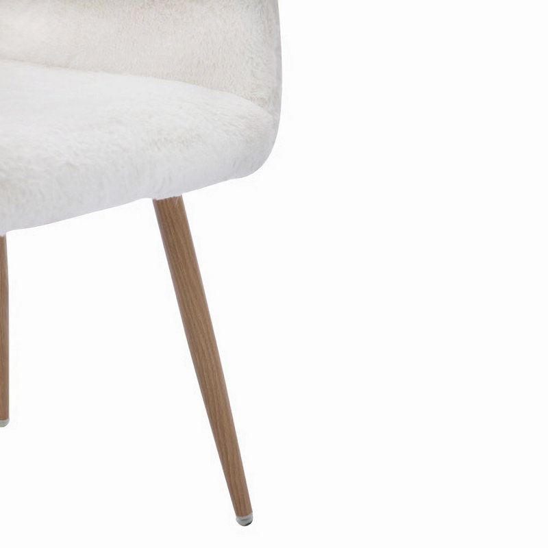 Fauteuil de 16,1 po de large Isabeau, Fausse fourrure chameau