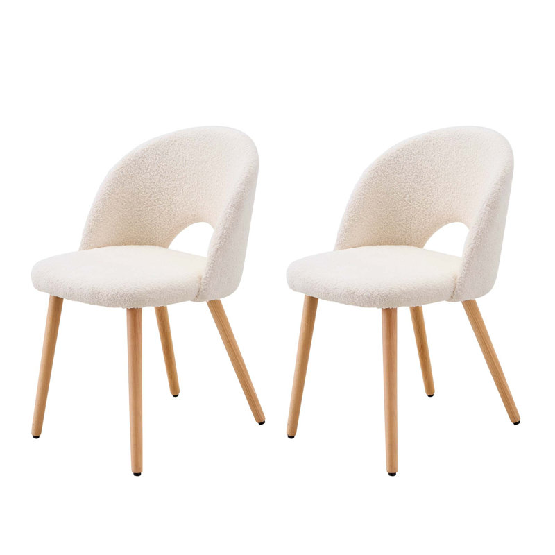 Ensemble de chaises de salle à manger ergonomiques avec velours doux