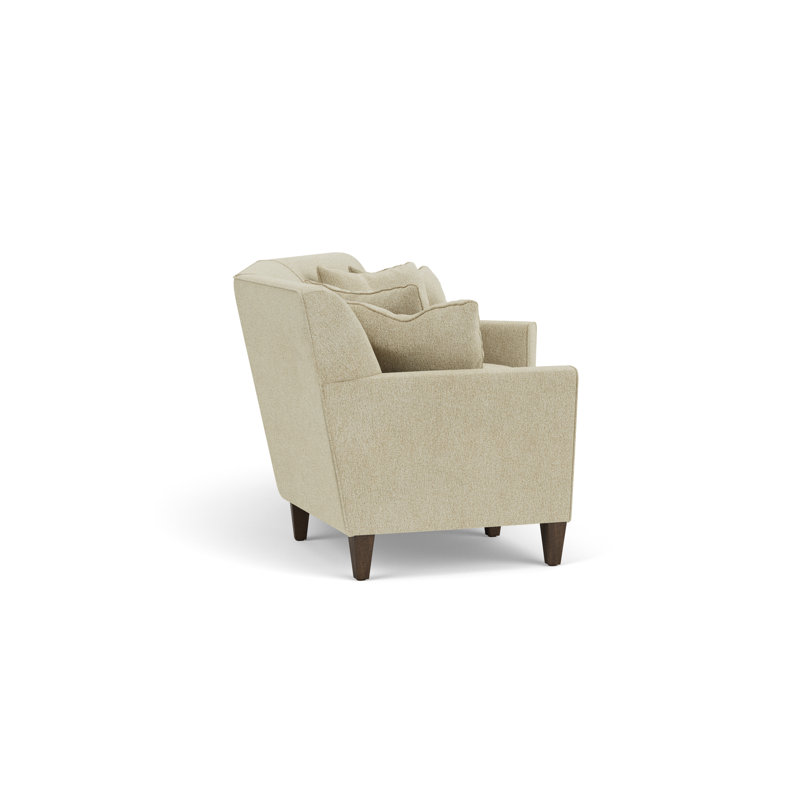Upholstered 96'' Sofa, Cream 100% Polyester
