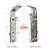 Shower Panel Tower System, LED Rainfall Waterfall Shower Head Shower Panel System Massage Jets, Stainless Steel Bathroom Shower Faucet with Bidet Brushed Nickel