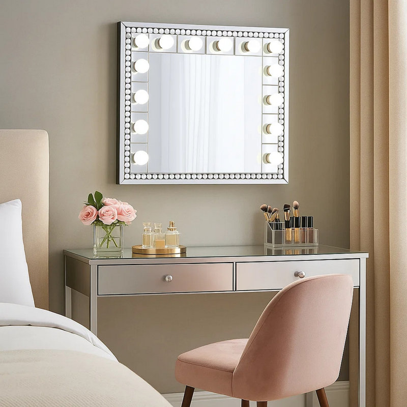 Miroir de commode lumineux