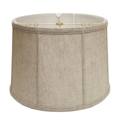 Vanilla Linen Drum Lamp Shade
