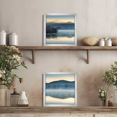 «Quiet Morning», ensemble de 2 pièces encadrées sur papier