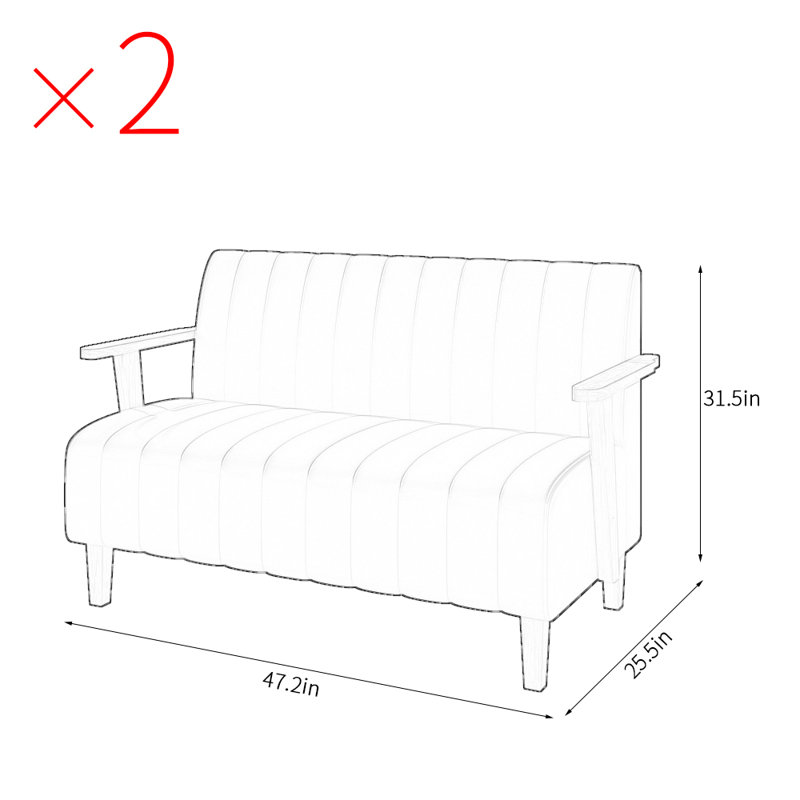 Banc rembourré en similicuir, Jaune
