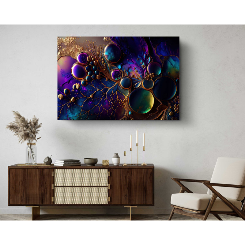 " Abstract Liquid Oil ", 30" H x 45" W x 1" D