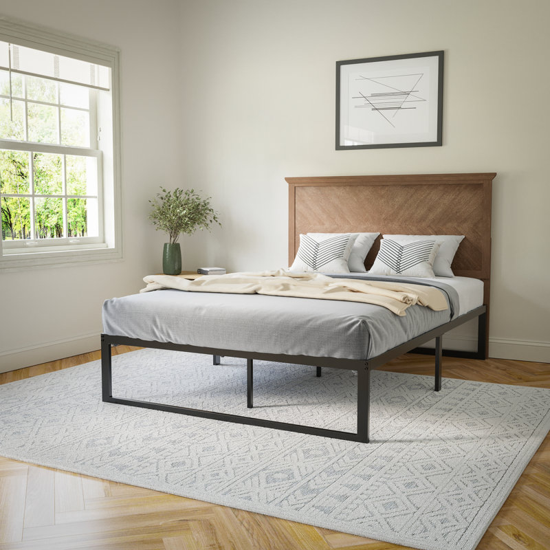 Tête de lit ajustable Culbert Herring, Double, Brun pâle