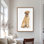 Labrador Retriever, reproduction encadrée avec passe-partout pour la décoration intérieure