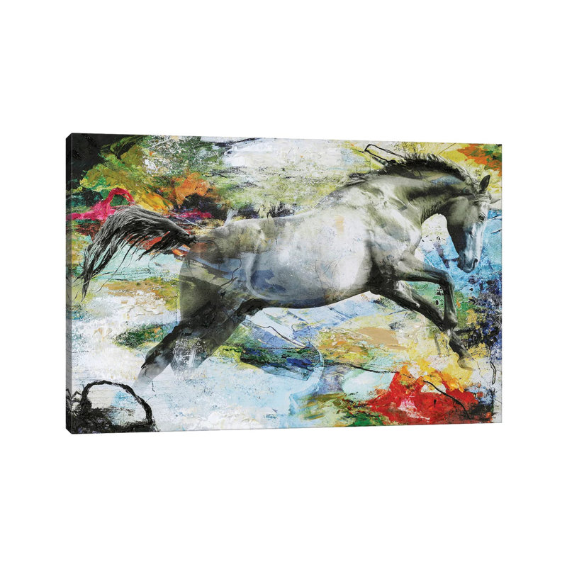 Horse - Print on Canvas, 45.72cm H x 66.04cm W x 3.81cm D, Wrapped Canvas