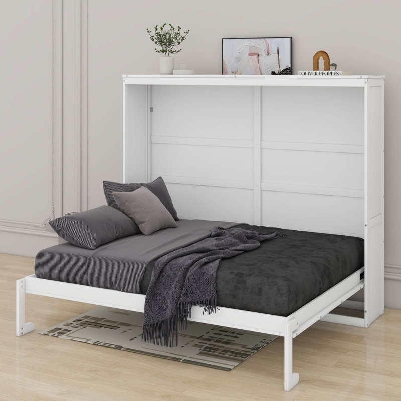 Grand lit escamotable mural, Grand lit, Blanc