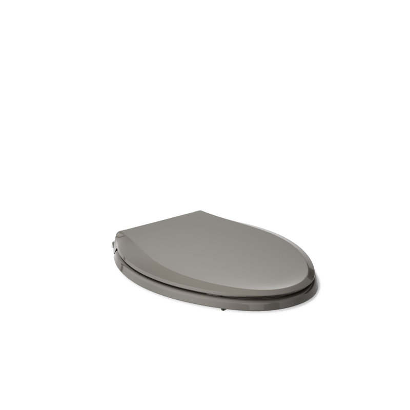 Cachet Nightlight Quiet-Close with Grip-Tight Elongated-Front Toilet Seat, Cashmere, Ready Latch