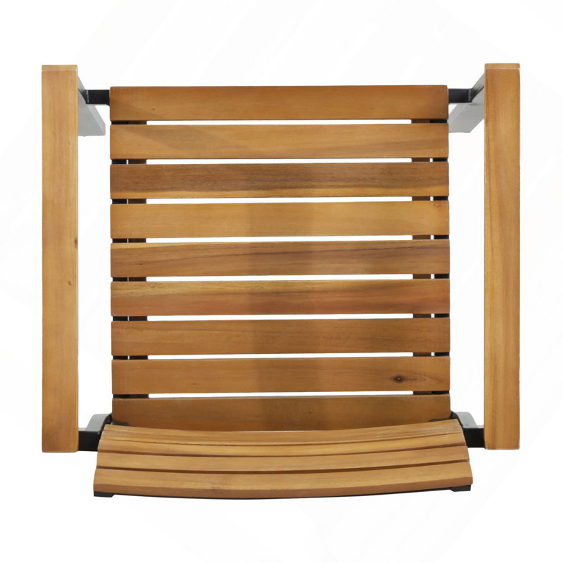 Chaise en bois et métal