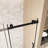 Frameless Single Sliding Shower Door With Clear Tempered Glass And Stainless Steel Handle, 56-60 Inch Width, 76 Inch Height, Explosion Proof Film Included-125252049