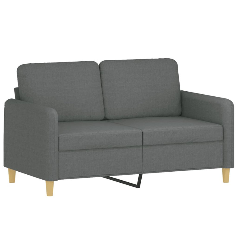 Canapé à 2 places avec coussins décoratifs 47,2 po Dayamar Designs, H 31,5 po x l 78 po x P 30,3 po, Gris foncé